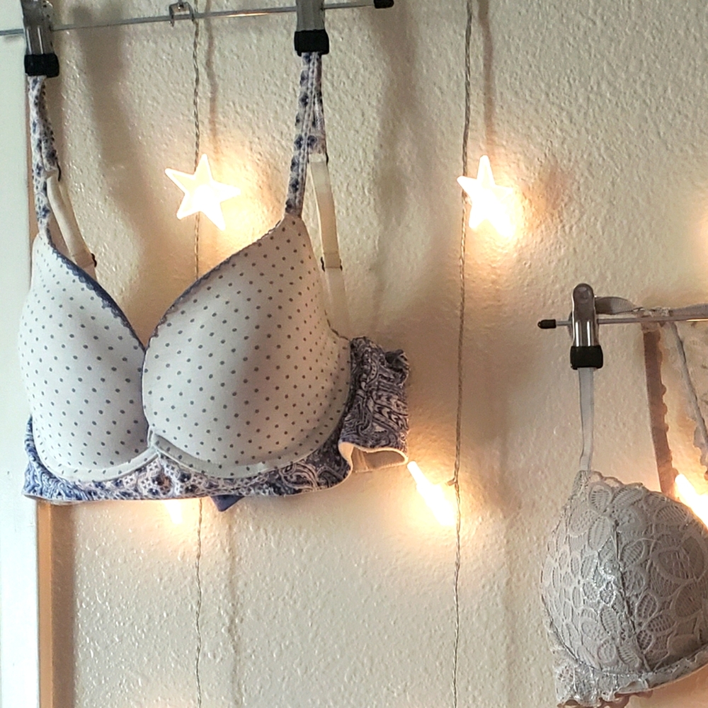 Blue Polka Dot Victoria's Secret Bra